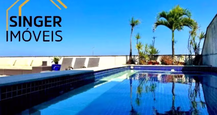 Espetacular aptº cobertura duplex frotal mar, 5 suítes, 5 vagas, 729 m², varandão, lazer completo com piscina, portaria 24 horas > barra da tijuca/rj