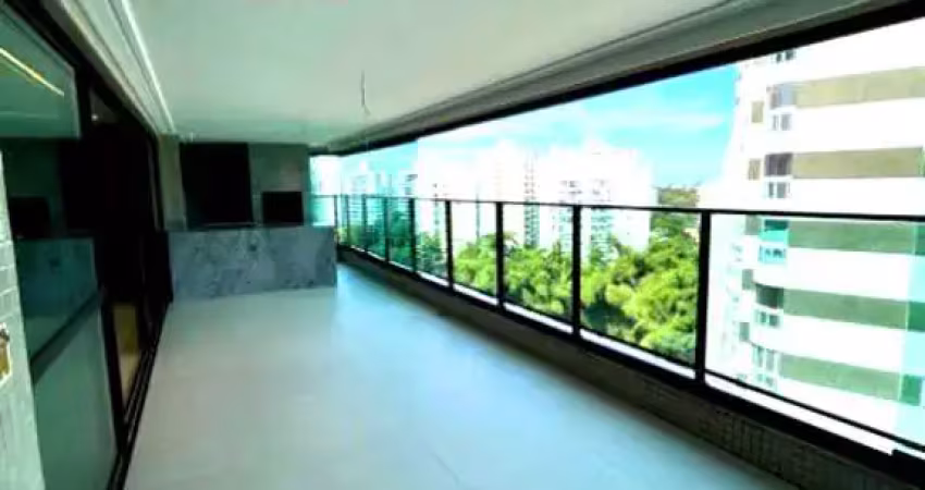 Imperdível, apartamento luxo em prédio novo, 3 suítes + 1 gabinete, varandão, 4 vagas, infraestrutura completa > 203,00 m² > alphaville i, salvador-ba
