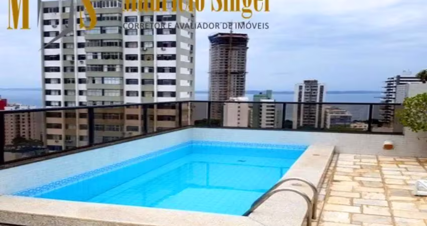 ESPETACULAR APARTAMENTO COBERTURA DUPLEX, 431 M², 4 SUÍTES, 3 SALAS, DEPENDÊNCIA, ARMÁRIOS, PISCINA, 5 GARAGENS, DEPÓSITO, P/ VENDA na GRAÇA, SSA/BA
