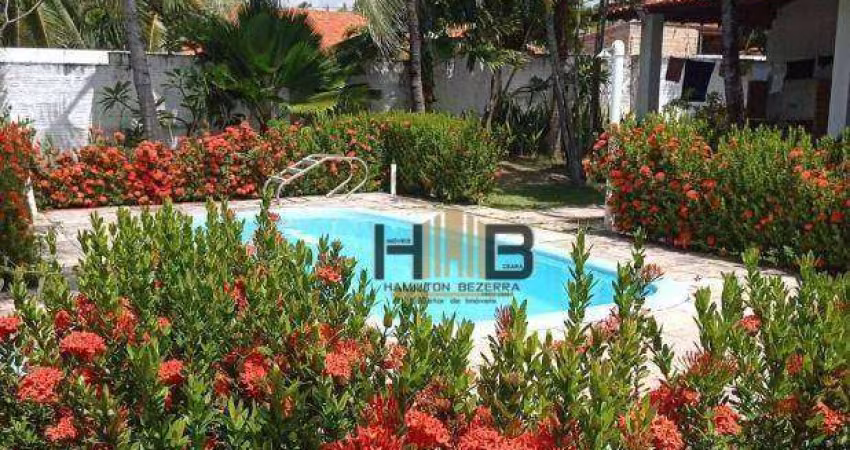 Casa plana na praia do morro branco com 3 dormitórios à venda, 240 m² por r$ 450.000 - marina do morro branco - beberibe/ce