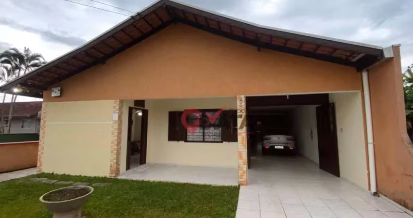 Casa mobiliada com 4 quartos sozinha no terreno – aceita permuta – balneário brasília – itapoá – r$ 700.000,00