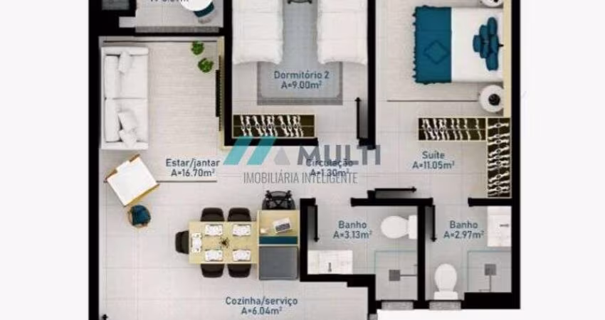 Apartamento à venda no bairro Cachoeira do Bom Jesus - Florianópolis/SC
