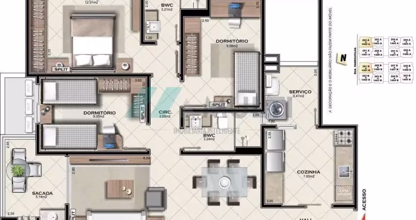 Apartamento com 3 quartos à venda na Avenida Farroupilha, 350, Campinas, São José