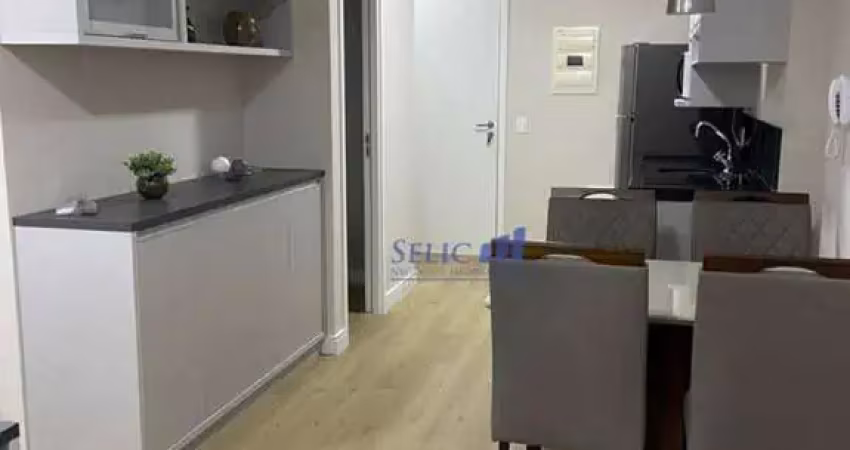 Línea - flat mobiliado 48m², centro, jundiaí. cod fl0080
