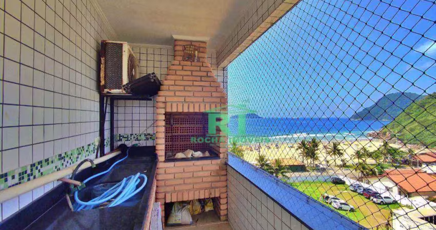Cobertura vista mar, praia do tombo, 3 suítes + 1 dormitório, 2 vagas, guarujá.