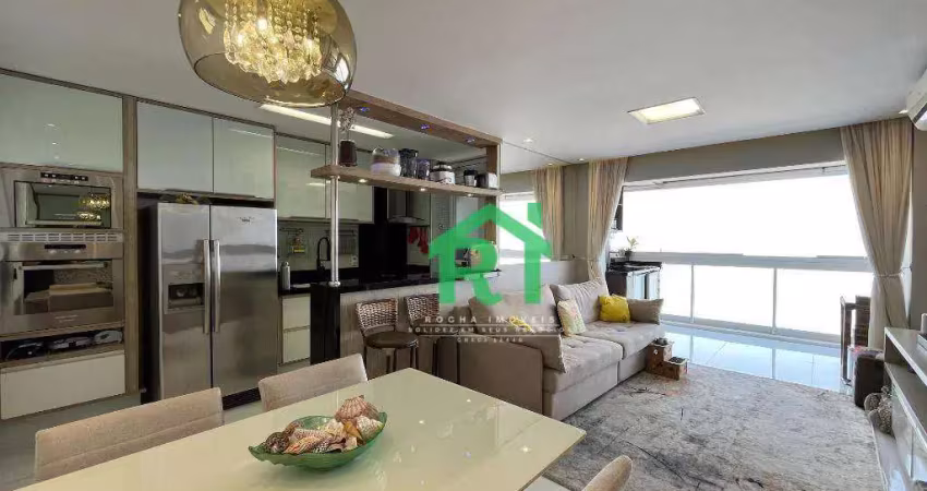 Apartamento com 2 dormitórios (1 suíte), 2 vagas, jardim astúrias, guarujá/sp