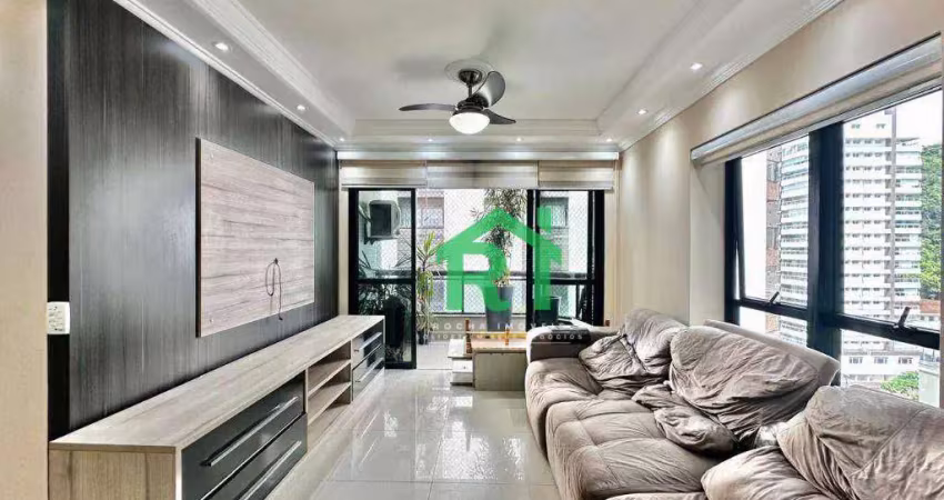 Apartamento reformado, 3 dormitórios, 2 vagas, lazer, pitangueiras,guarujá/sp.