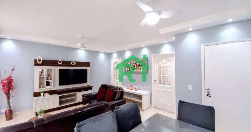 Apartamento com 3 dormitórios à venda, 95 m² por r$ 680.000,00 - pitangueiras - guarujá/sp