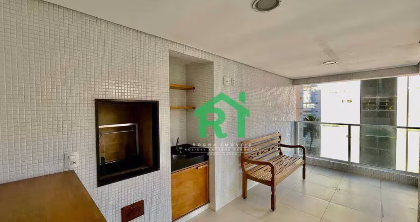 Apartamento beira mar, 3 dormitórios (1 suíte), 2 vagas, área de lazer, enseada, guarujá/sp