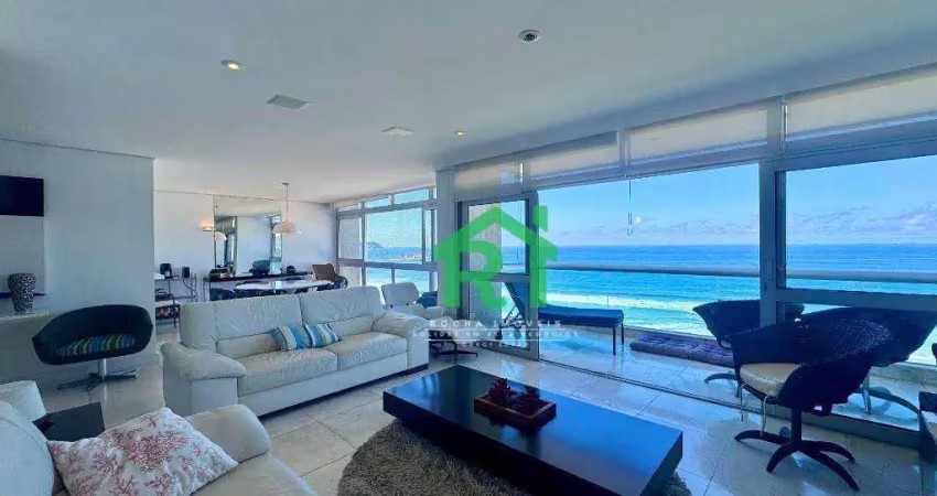Apartamento com 4 dormitórios, 200 m² - venda por r$ 2.100.000,00 ou aluguel por r$ 11.500,02/mês - pitangueiras - guarujá/sp