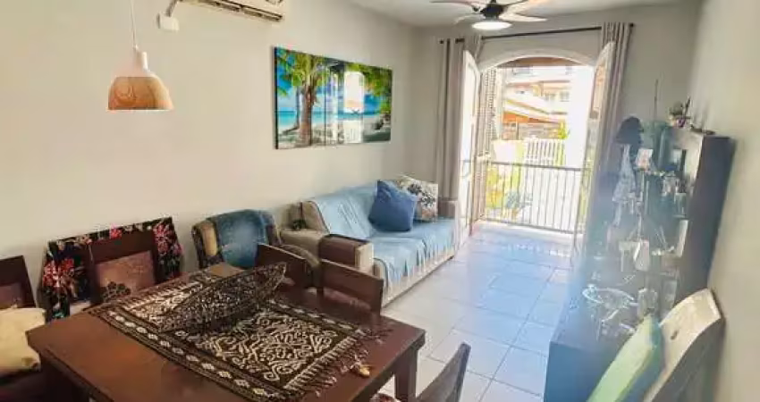 Apartamento duplex dois dormitórios mobiliado à venda na Praia Grande