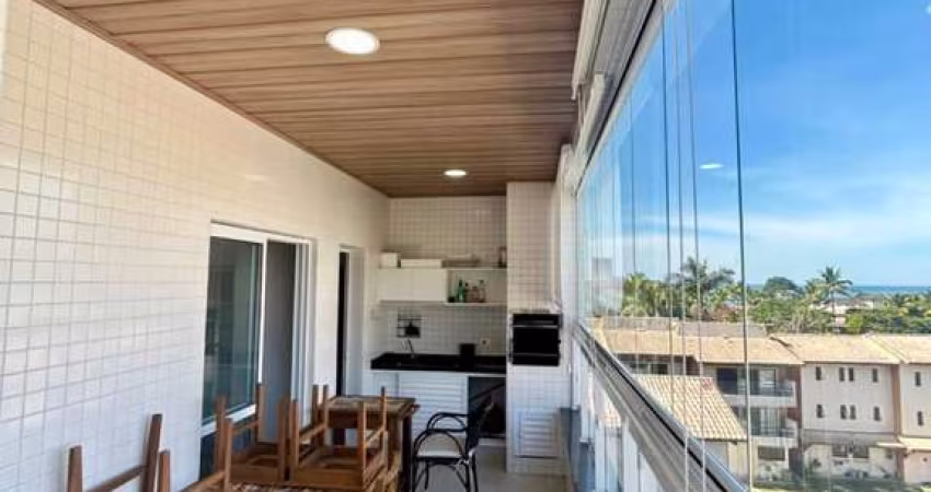Apartamento 03 dormitórios vista lateral mar, mobiliado à venda nas Toninhas