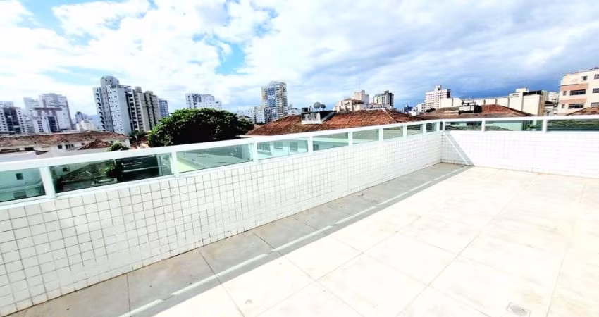 Apartamento Garden com 2 dormitórios no Embaré, em Santos