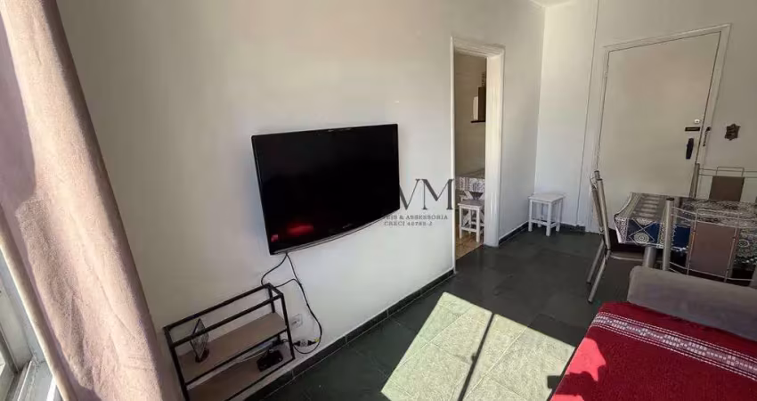 Apartamento com 1 quarto, guilhermina, praia grande -