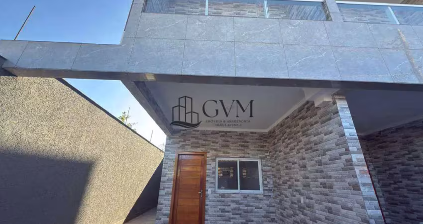 Casa com 2 quartos, balneário maracanã, praia grande -