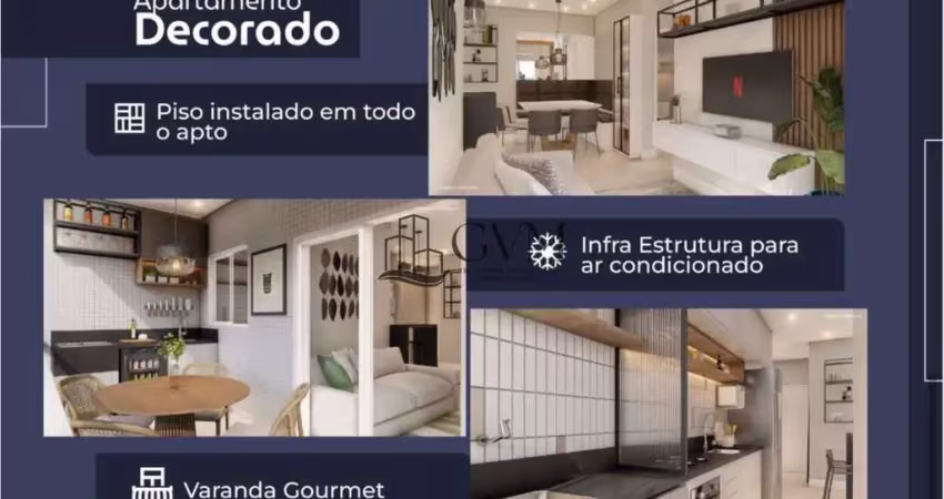 Apartamento com 2 quartos, guilhermina, praia grande