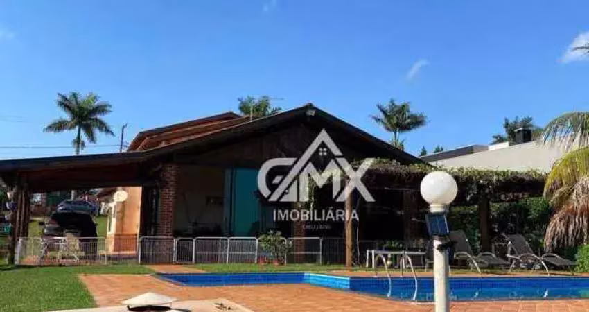 Chácara com 4 dormitórios à venda, 2632 m² por r$ 1.050.000 - riviera do poente - alvorada do sul/pr