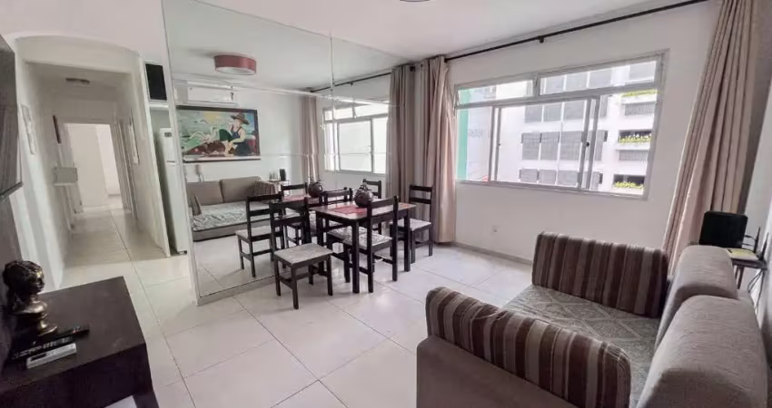 Apartamento mobiliado quadra mar com 2 dormitórios no centro de balneário camboriú
