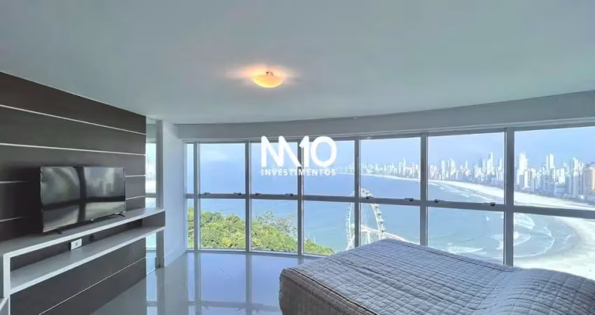 Apartamento frente mar e roda gigante em balneário camboriú