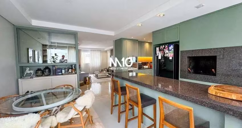 Apartamento de 3 suítes 2 vagas no edifício solar do guarujá em balneário cambor