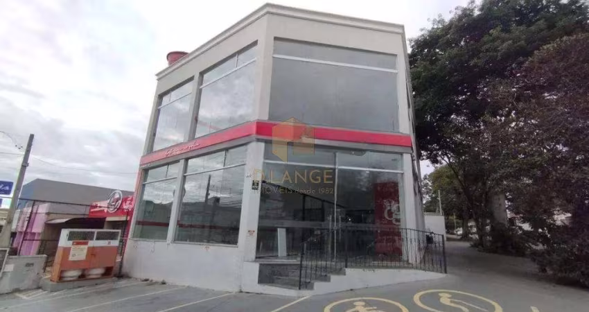 Salão comercial de esquina para locação no bairro Guanabara em Campinas/SP.