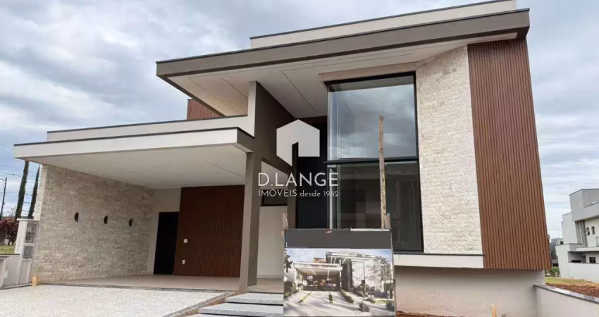 Casa à venda em paulínia, parque brasil 500, com 3 suítes, com 221.99 m², condomínio club santorini