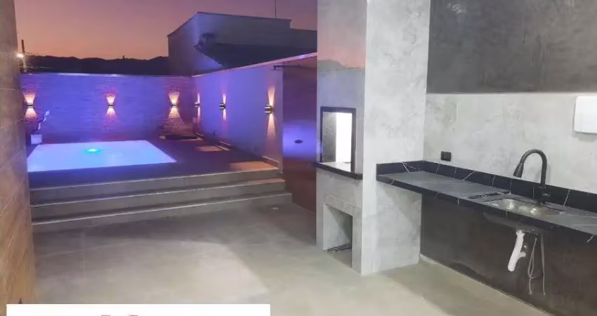 Sobrado novo, designer moderno-acabamento fino-Jd. das Palmeira
