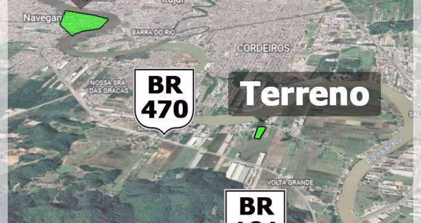 Área para Galpões, Bairro Volta Grande em Navegantes próximo  BRs 101 e 470