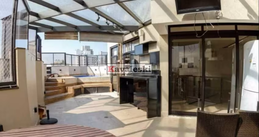 Cobertura 230 metros com 3 suites e 3 vagas mobiliada na Rua Chaga Santos - Saúde.