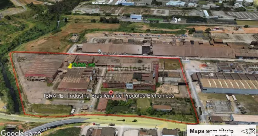 Terreno à venda na Avenida Comendador Wolthers, --, Capuava, Mauá