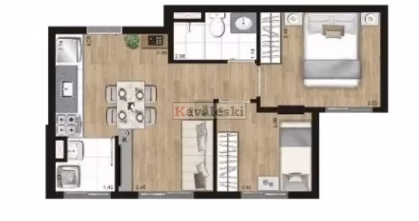 Apartamento com 2 quartos à venda na Avenida Deputado Rubens Granja, --, Vila Vermelha, São Paulo