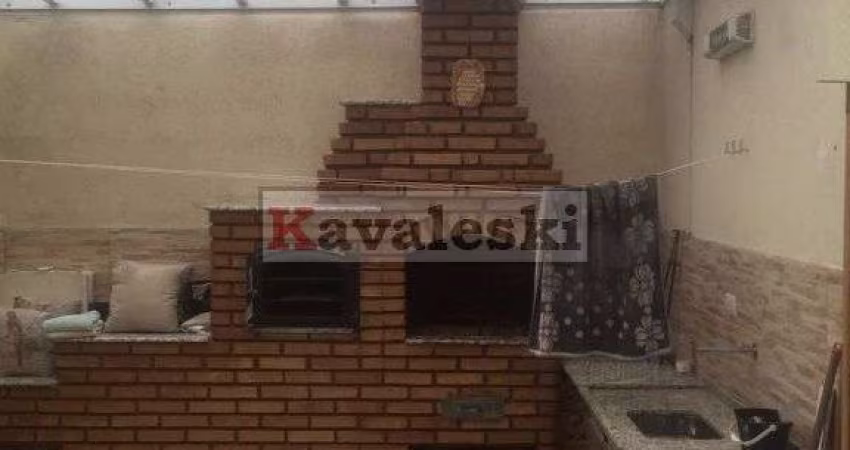 òtimo sobrado com 2 dormitórios , sala 2 ambientes, terraço com churrasqueira- Doc 100%