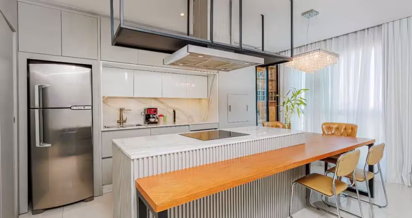 Apartamento em frente ao batalhão no atiradores: 3 quartos, 1 suíte, 2 vagas, 81m², andar alto.