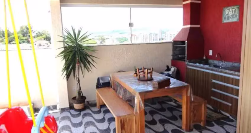Cobertura à venda e locação na região central de valinhos, com 2 quartos sendo 1 suíte, 3 salas, 3 banheiros, 2 vagas, 124m².