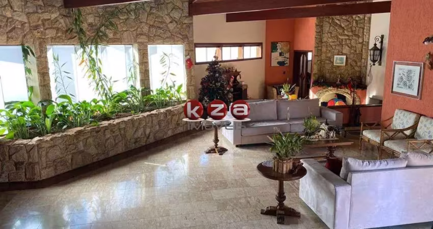 Casa térrea de alto padrão no condomínio village visconde de itamaracá, valinhos-sp: 4 suítes, 4 salas, banheiros, 2 vagas, 650m².