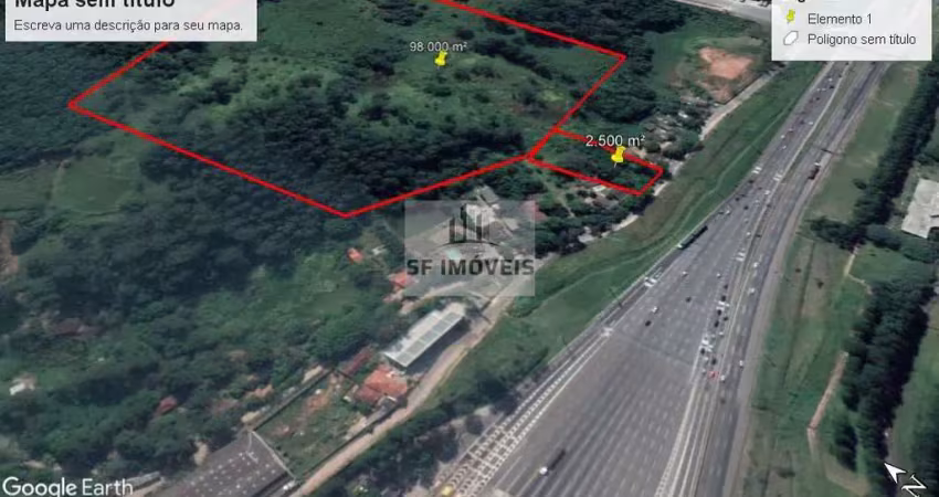 Excelente área de 100 mil m², à venda, na lateral da castelo branco