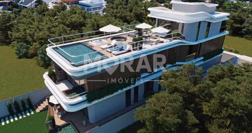Cobertura duplex alto padrão beira mar - zimbros – bombinhas, com área privativa de 301m². valor r$ 9.062.700,00. faça agora mesmo a sua reserva!