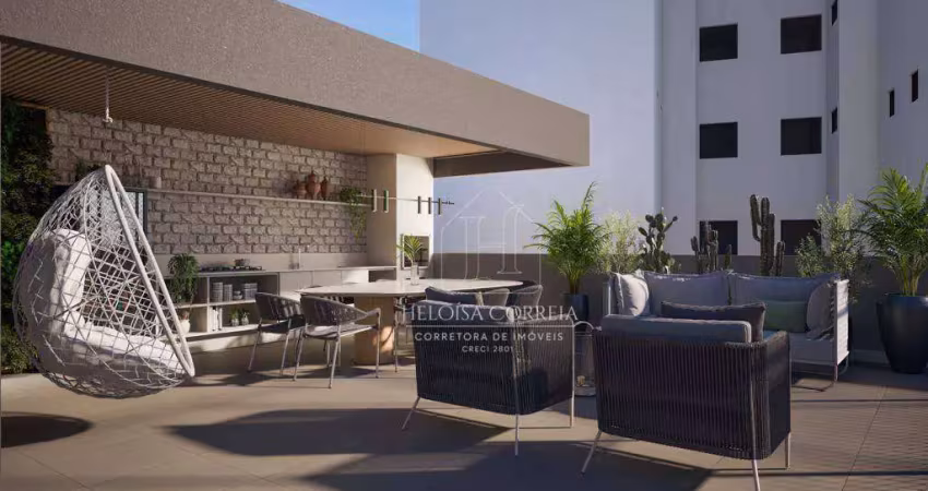 Apartamento com 2 dormitórios à venda, 58 m² por R$ 435.500,00 - Capim Macio - Natal/RN