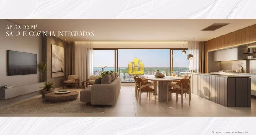 Apartamento com 4 dormitórios à venda, 176 m² por R$ 1.545.749,99 - Petrópolis - Natal/RN