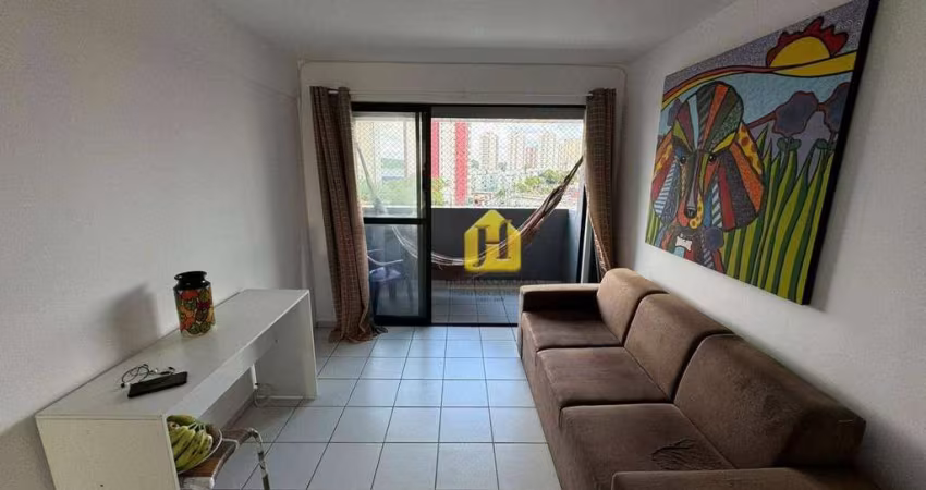Apartamento com 1 dormitório para alugar, 49 m² por R$ 1.900,01/mês - Capim Macio - Natal/RN