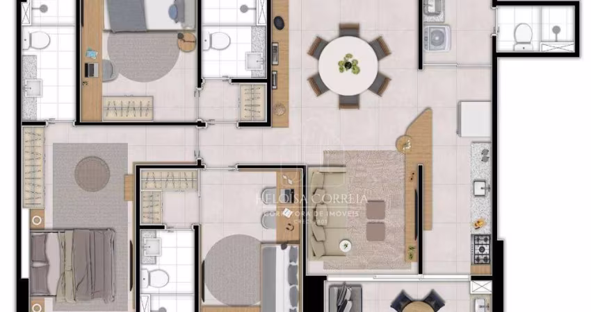 Apartamento com 3 dormitórios à venda, 100 m² por R$ 964.000,00 - Tirol - Natal/RN