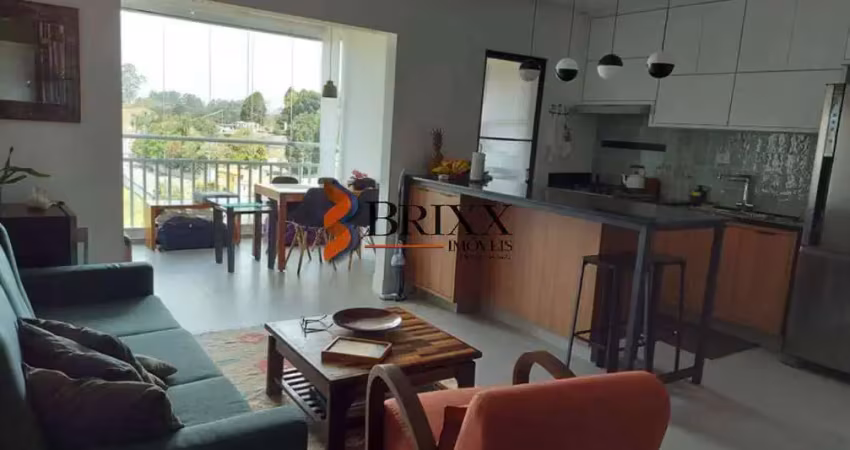 Apartamento com 02 quartos-sala ampliada com varanda gourmet-ed.viver arujá