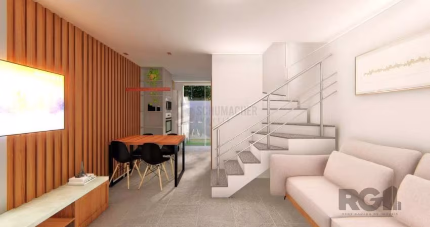 CASA ESTILO SOBRADO COM 2 QUARTOS E PÁTIO, À VENDA NO BAIRRO VILA NOVA, EM PORTO ALEGRE/RS