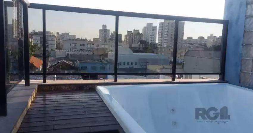 Cobertura à venda 2 quartos, suite e 2 vagas de garagem bairro santana, porto alegre