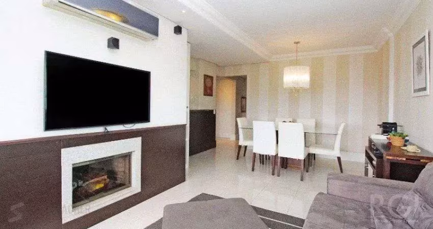 Apartamento para venda - 2 dormitórios, 1 suite, andar alto, lareira, churrasqueira 2 vagas - petrópolis