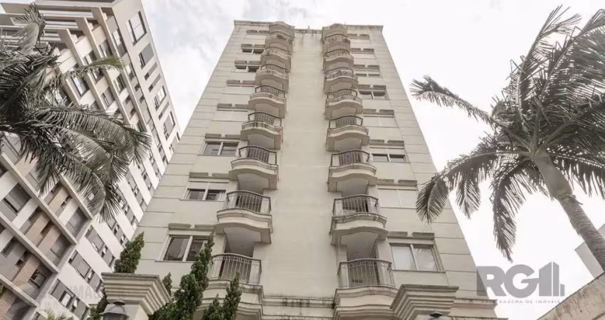 Apartamento de um quarto, suíte e uma vaga de garagem no bairro menino deus em porto alegre.