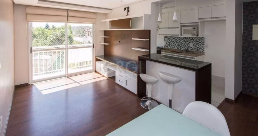 Apartamento | Bairro Cristal | 2 dormitórios | Suíte | Semi mobiliado | 1 vaga escriturada