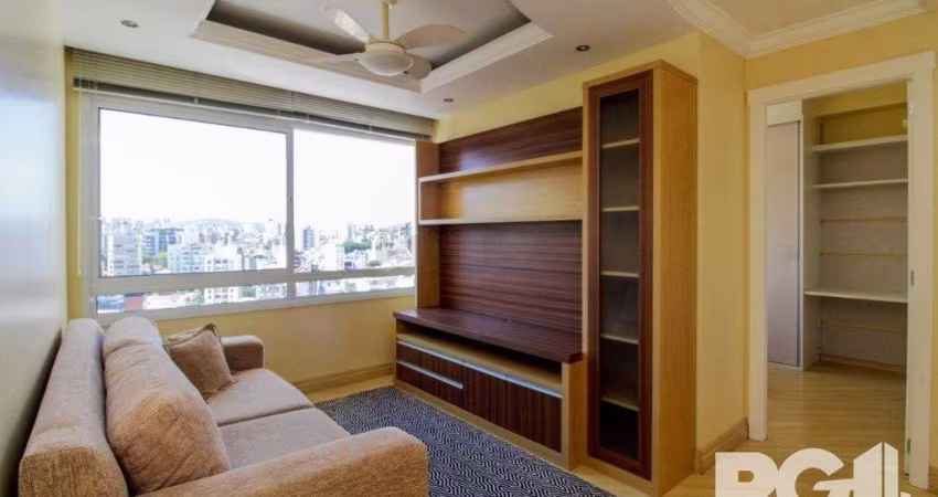Apartamento de 1 dormitório com suíte americana, 1 vaga de garagem coberta Mobiliado e decorado.