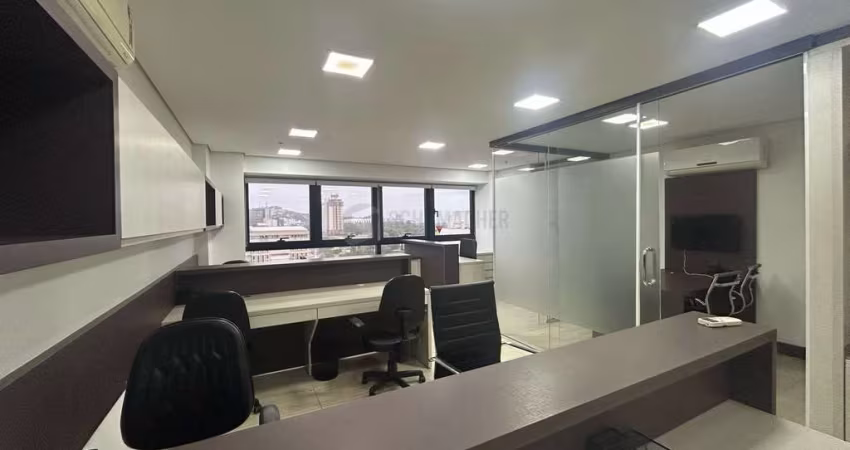 VENDA- Sala comercial mobiliada no Walk Offices, 63m2 com vaga - Praia de Belas