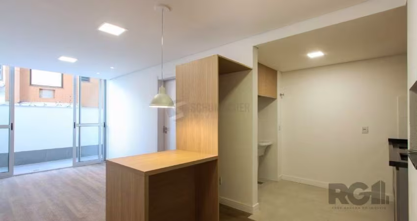 Apartamento em Porto Alegre no Bairro Petrópolis, de 1 quarto, GARDEN , semi mobiliado